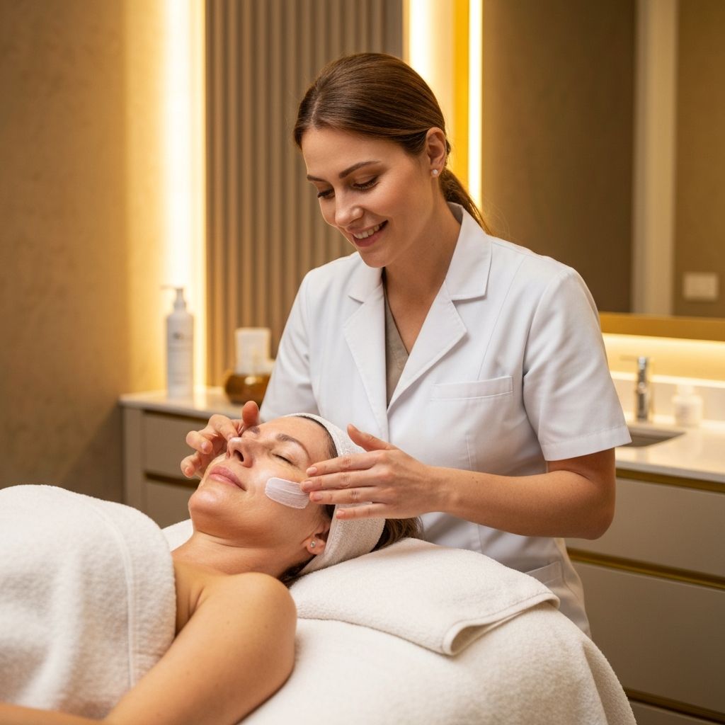 Professional facial treatment at Truffoire Alabama